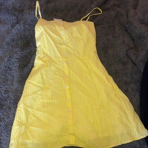 Yellow Plaid Zaful dress